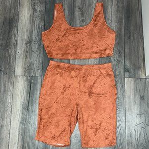 Fashion Nova Orange Tie Dye Set